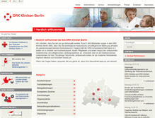 Tablet Screenshot of drk-kliniken-berlin.de